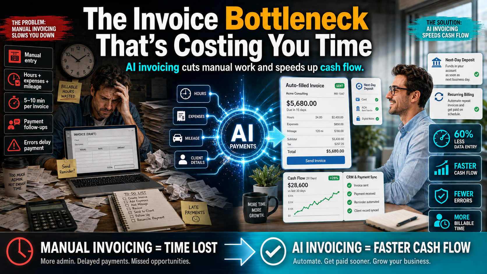 AI Payment Automation: How Small Businesses Cut Invoice Time by 60%
