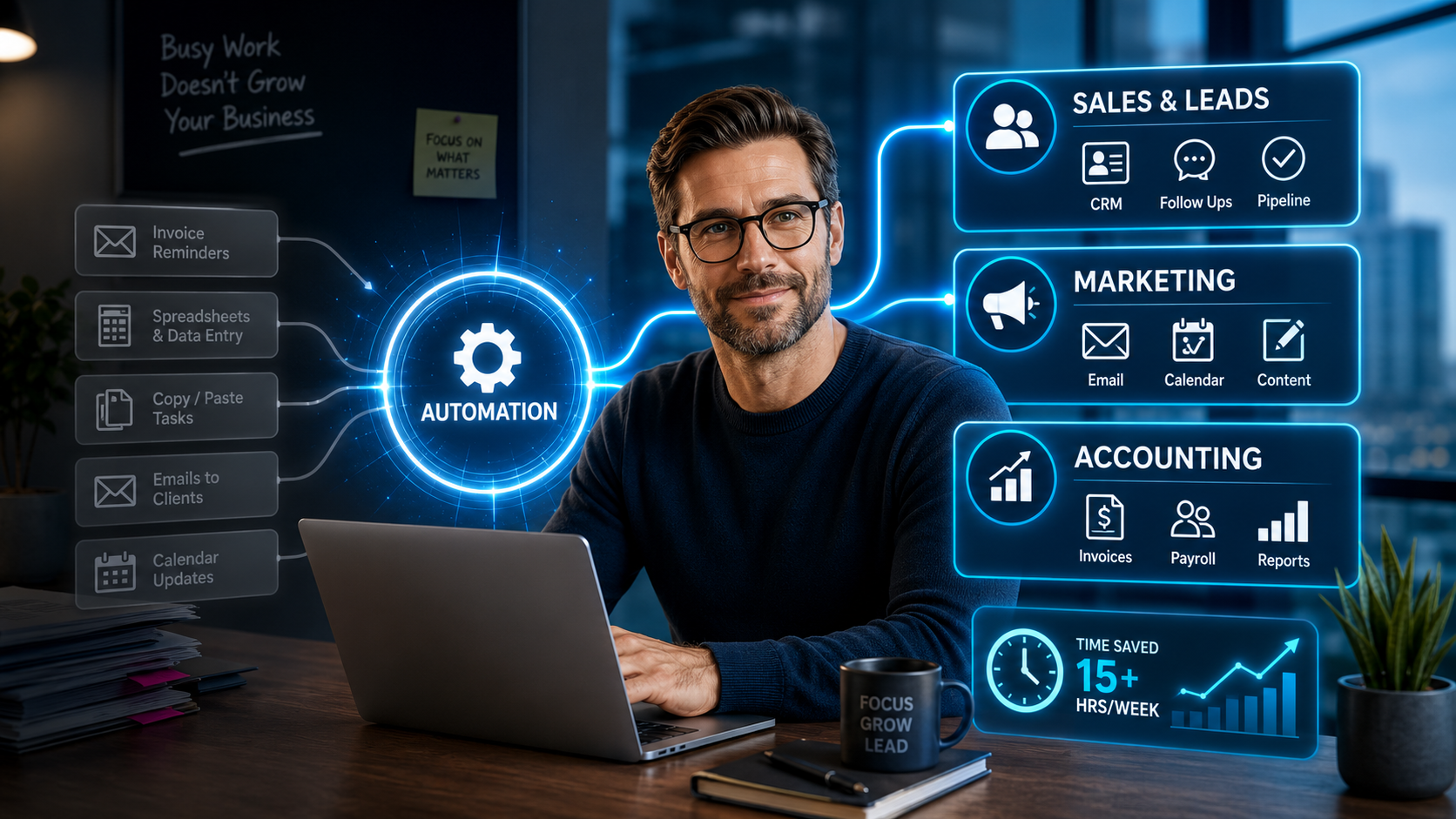 The Automation Stack Small Businesses Actually Use to Cut Work Hours