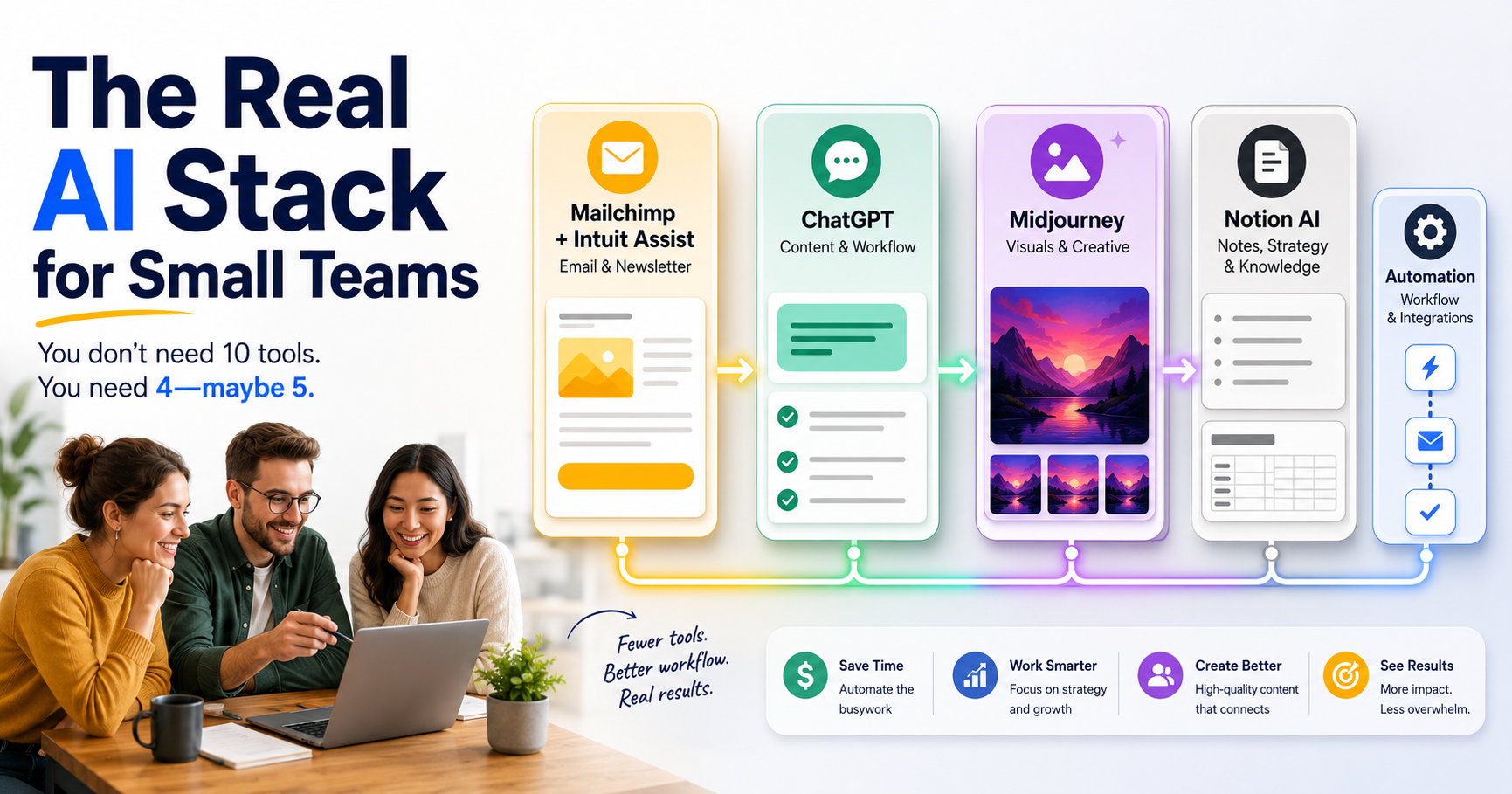 4 AI Tools Small Businesses Actually Need (And How to Use Them)